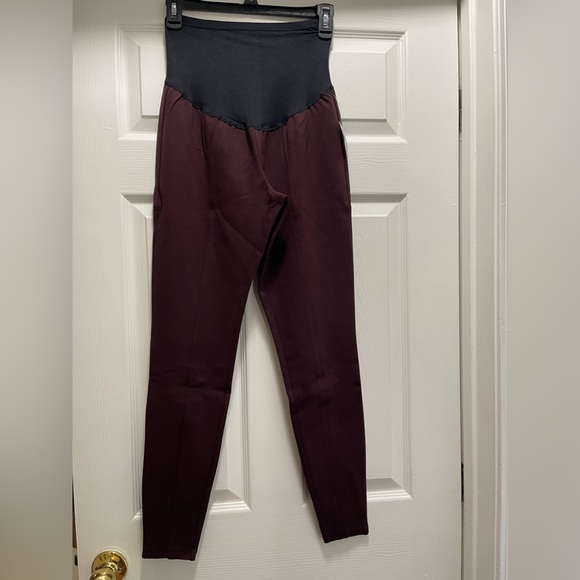 Women’s Pleated Skinny Maternity Pants - Picture 1 of 7